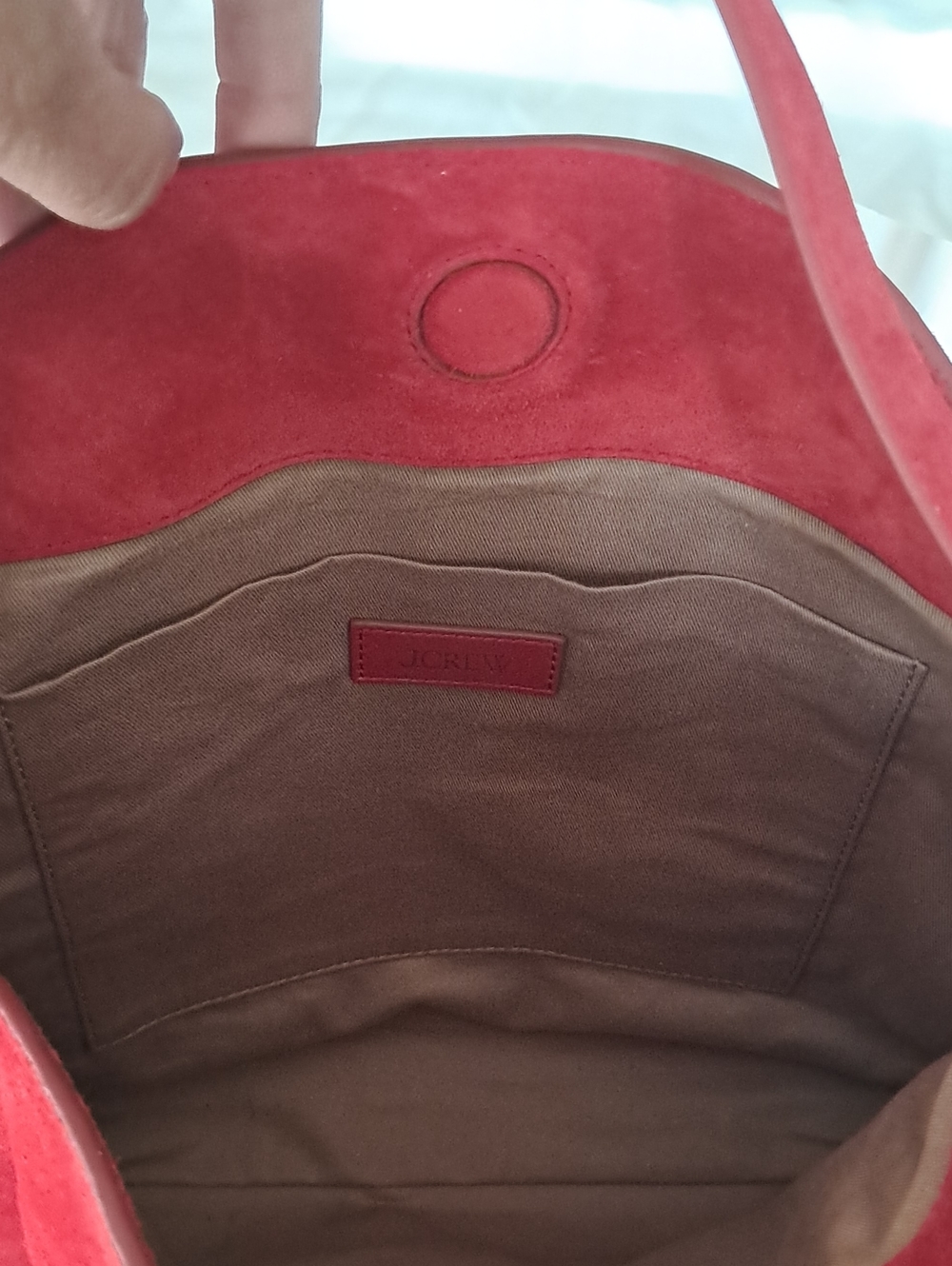 J. Crew Red Suede Shoulder Bag - Picture 8 of 16